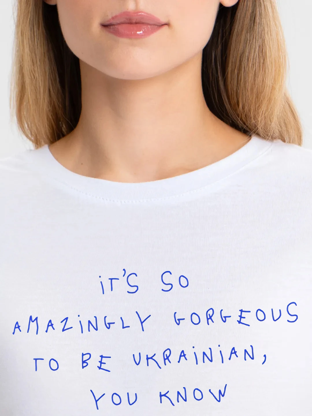 It\'s So Amazingly Gorgeous To Be Ukrainian Summer Women\'s T-Shirt Patriotism Cotton Boutique Drop Sleeve Cool Tee Simple Shirt
