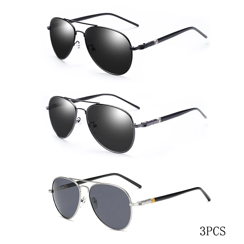 Mannen En Vrouwen Gepolariseerde Zonnebril Gekleurde Reflecterende Bril Driving Zonnebril Zwarte Unisex Pilot Lenzen Uv400