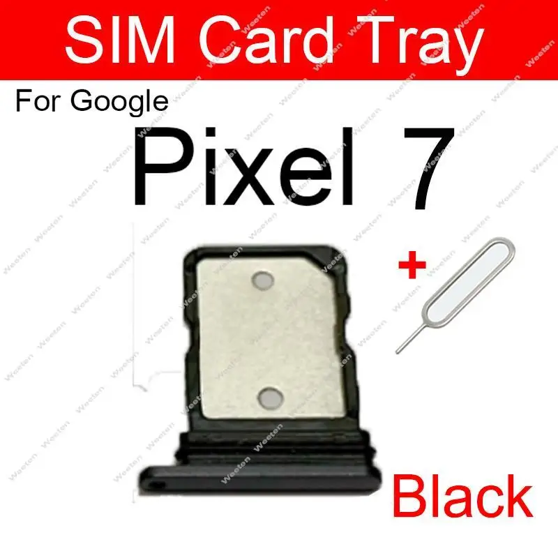 SIM Card Tray Holder For Google Pixel 7 7 Pro 7A SIM Card Slot  Card Reader Socket Repair Replacement