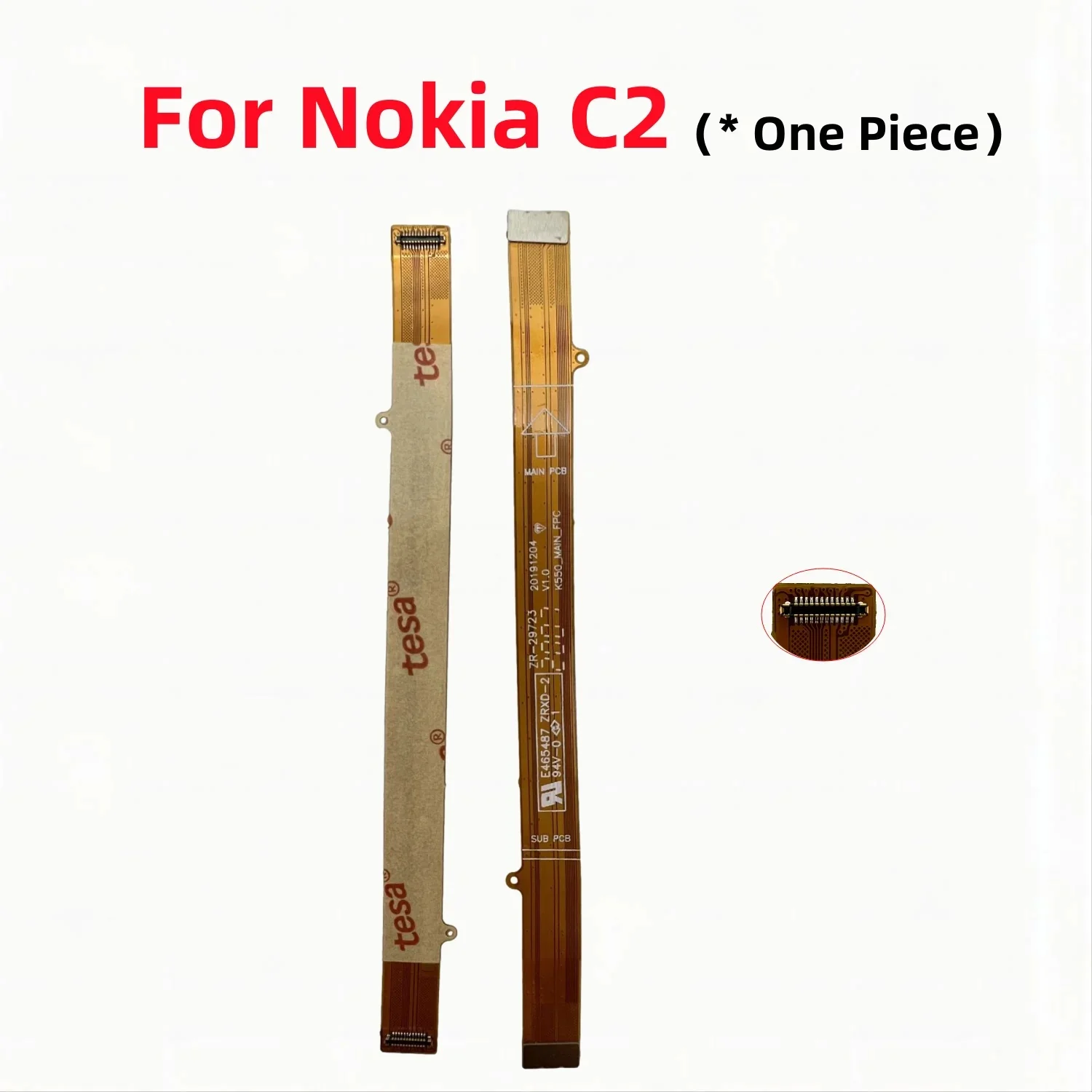 Motherboard Connector Flex Cable For Nokia C2 C3 5.1 6.1 X5 X6 8.1 X7 X71 X20 C20 Plus T20 Main Board Repair Parts Replacement