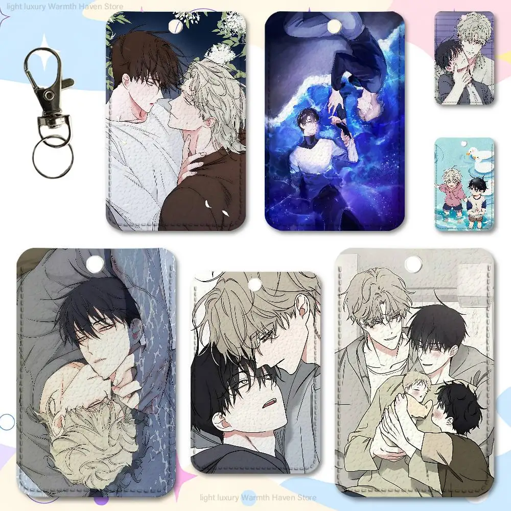 

Manhwa Low T-Tide in T-Twilight Premium PU Leather Card for Daily Use Holder Card Case with Metal Carabiner Customizable Design