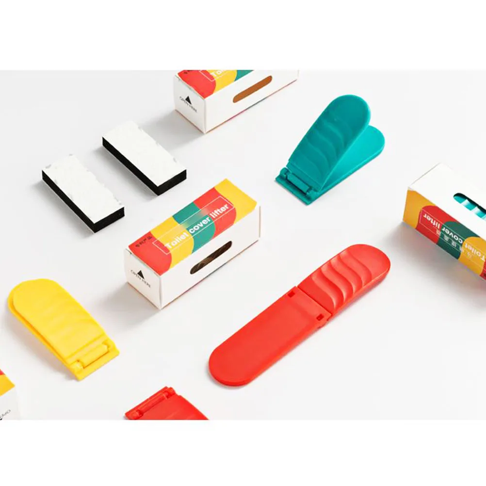 

3pcs Toilet Seat Lid Lifter PP Material Kid Friendly Avoid Touching Sanitary Easy Use Elderly Bathroom Facility AntiDirty Cover