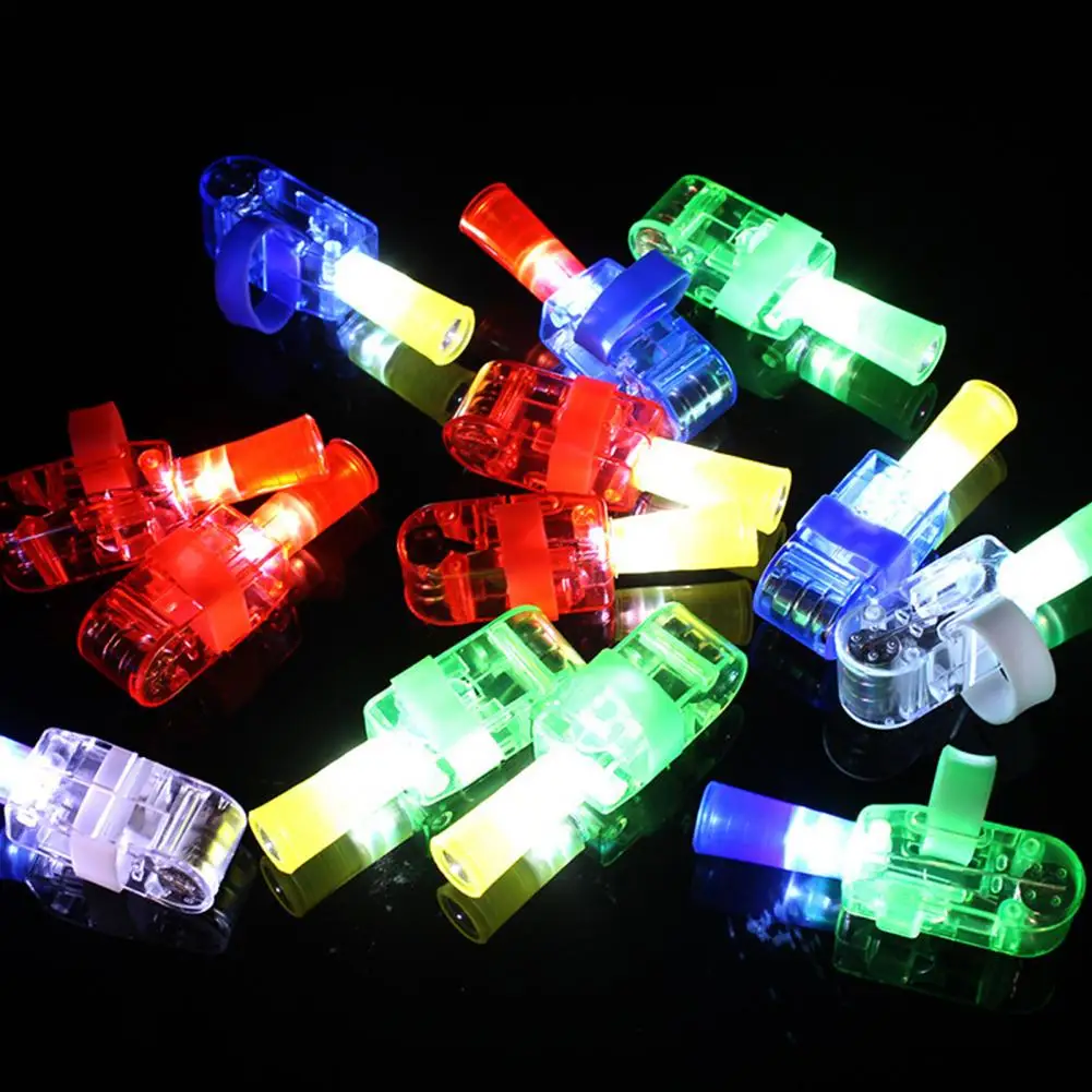 Luce da dito elastica proiezione luce da dito bomboniera per bambini luci da dito a Led con anelli elastici per l'aula