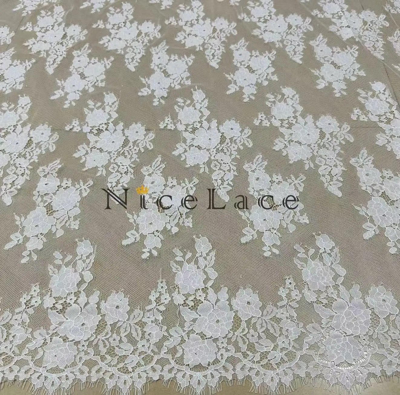 New High Quality french lace fabric For Wedding Dresses, bride veils, home textils