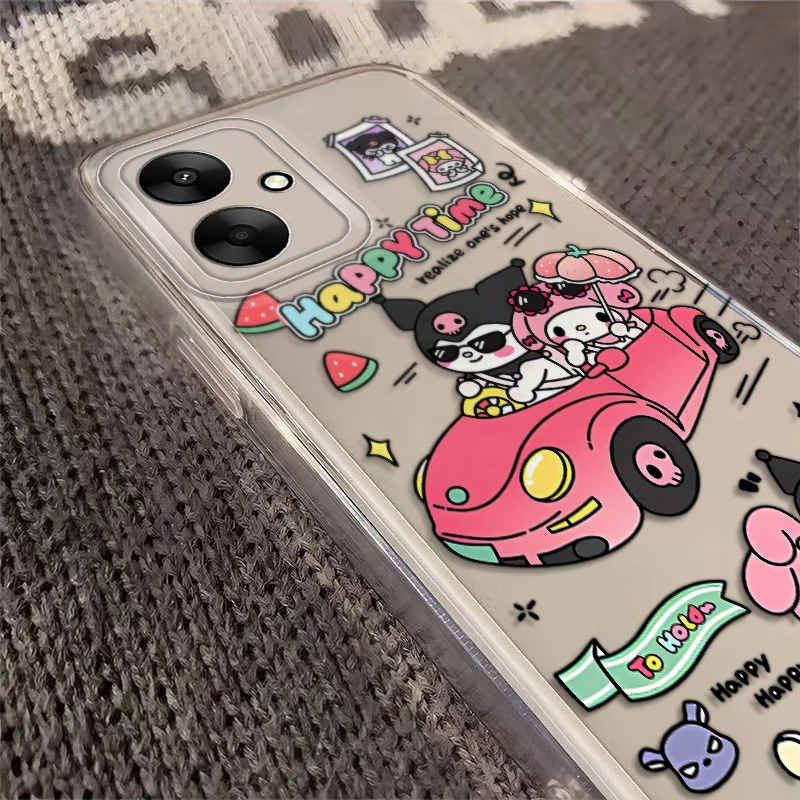 Funda transparente de dibujos animados Kawaii Kuromi para Xiaomi Poco X4 GT X4 M3 X3 Pro X5 X3 NFC