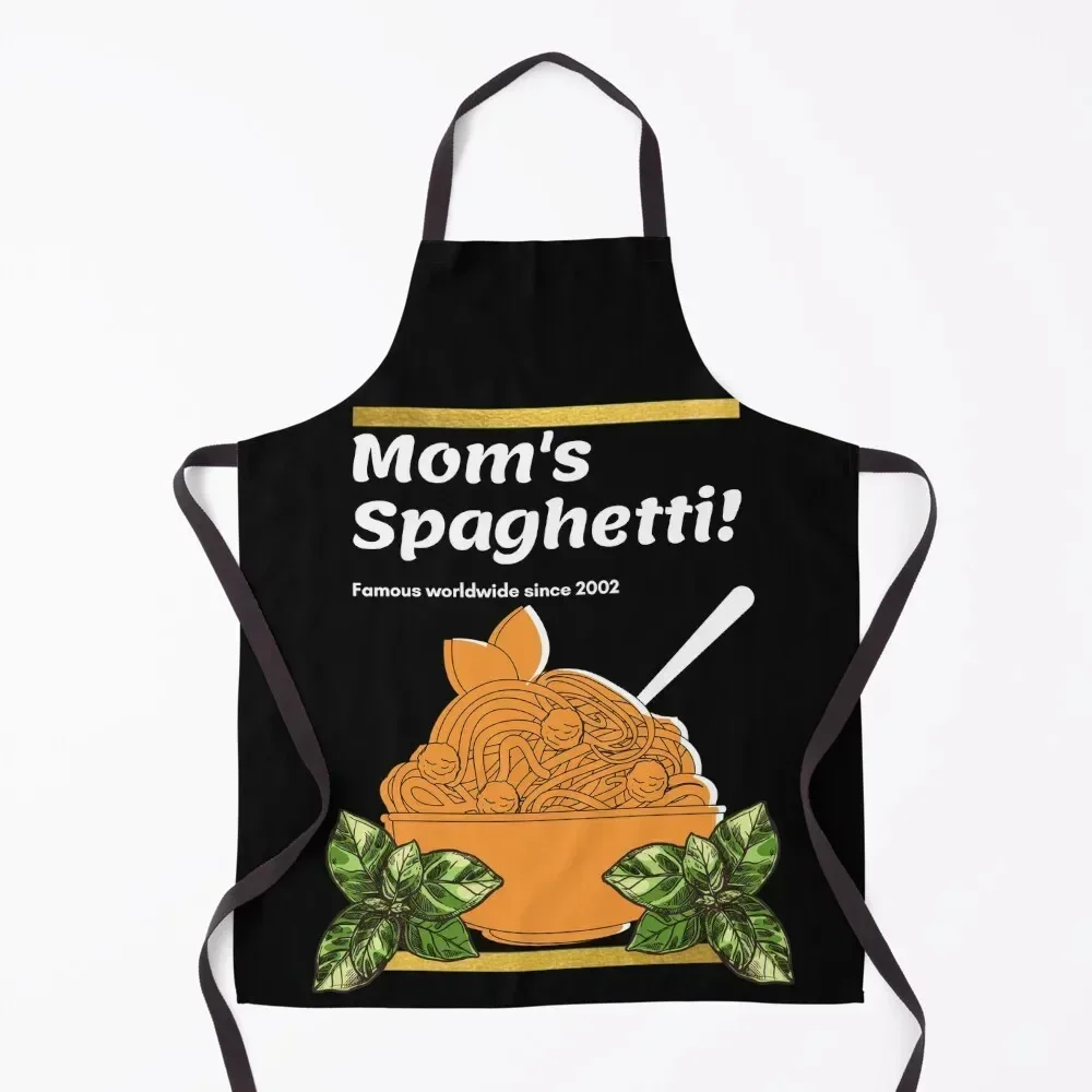 

Mom's Spaghetti Apron For Woman Things For Kitchen For Nail Stylist Kitchen Apron
