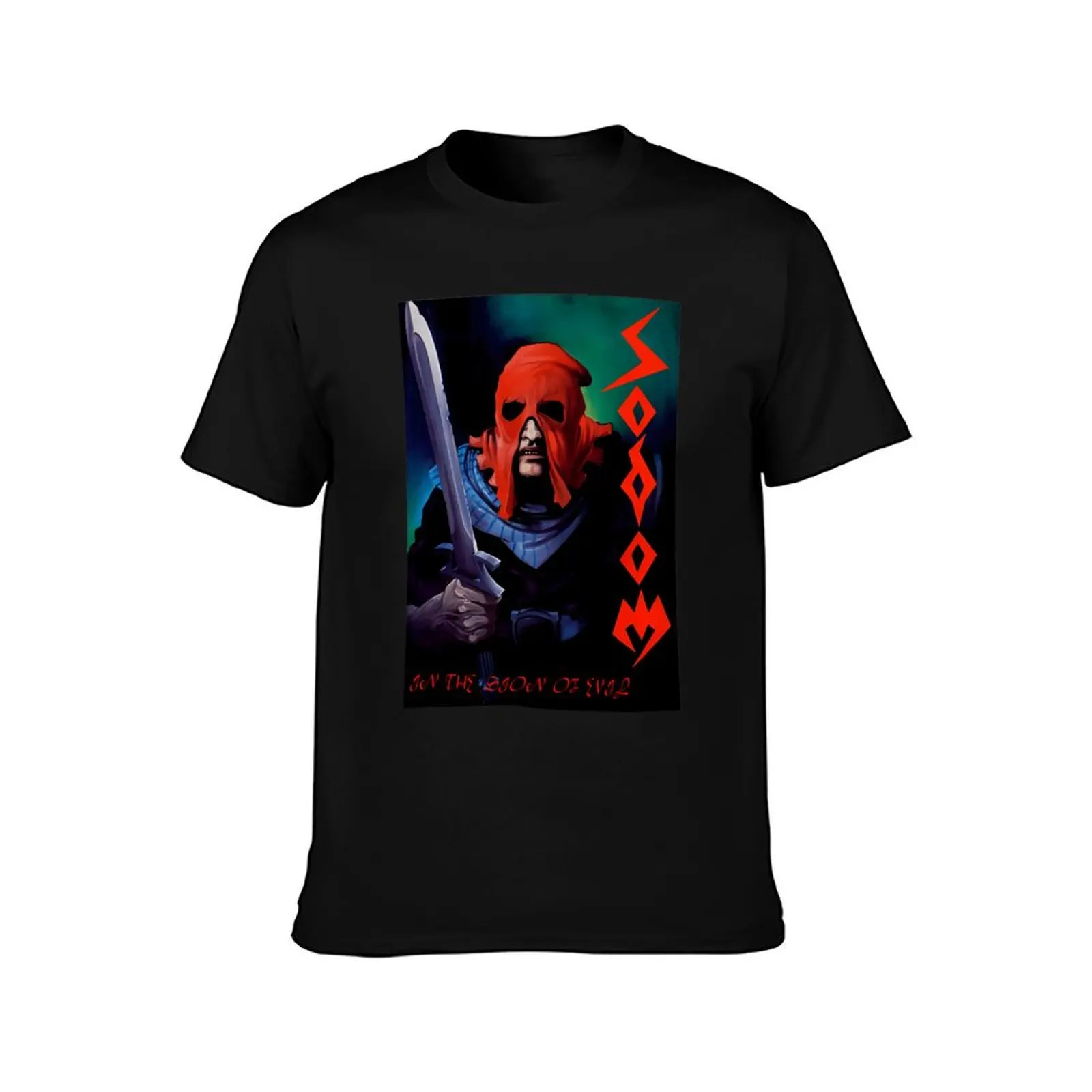 Sodom Rock Band In The Sion Of Evil T-Shirt, Summer Casual Cotton Tee, Oversized Streetwear Tops, Vintage Graphic Print