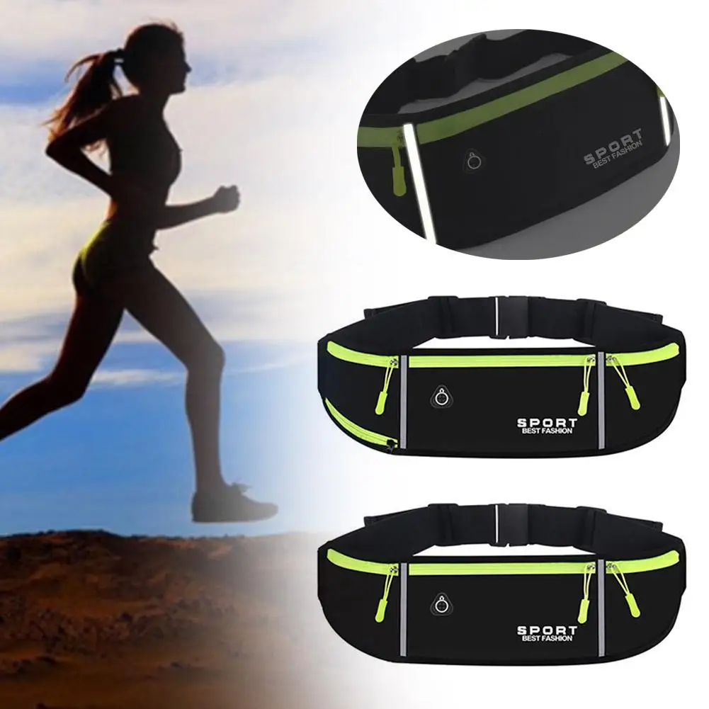 

Outdoor Sports Fanny Pack - Running Marathon & Gym Belt Jogging Light Bag & Phone Cycling Bag Water Mobile Bottle O4o9