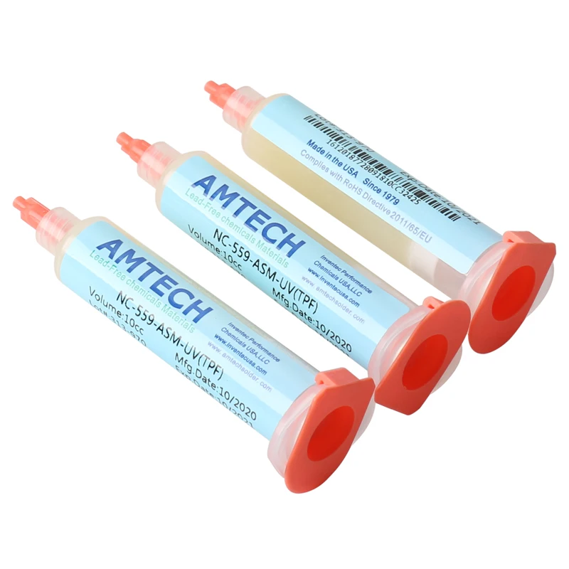 NC-559-ASM-UV(TPF) BGA PCB No-Clean Solder Paste Welding Advanced Oil Flux Grease 10cc NC-559 Soldering Repair Tools