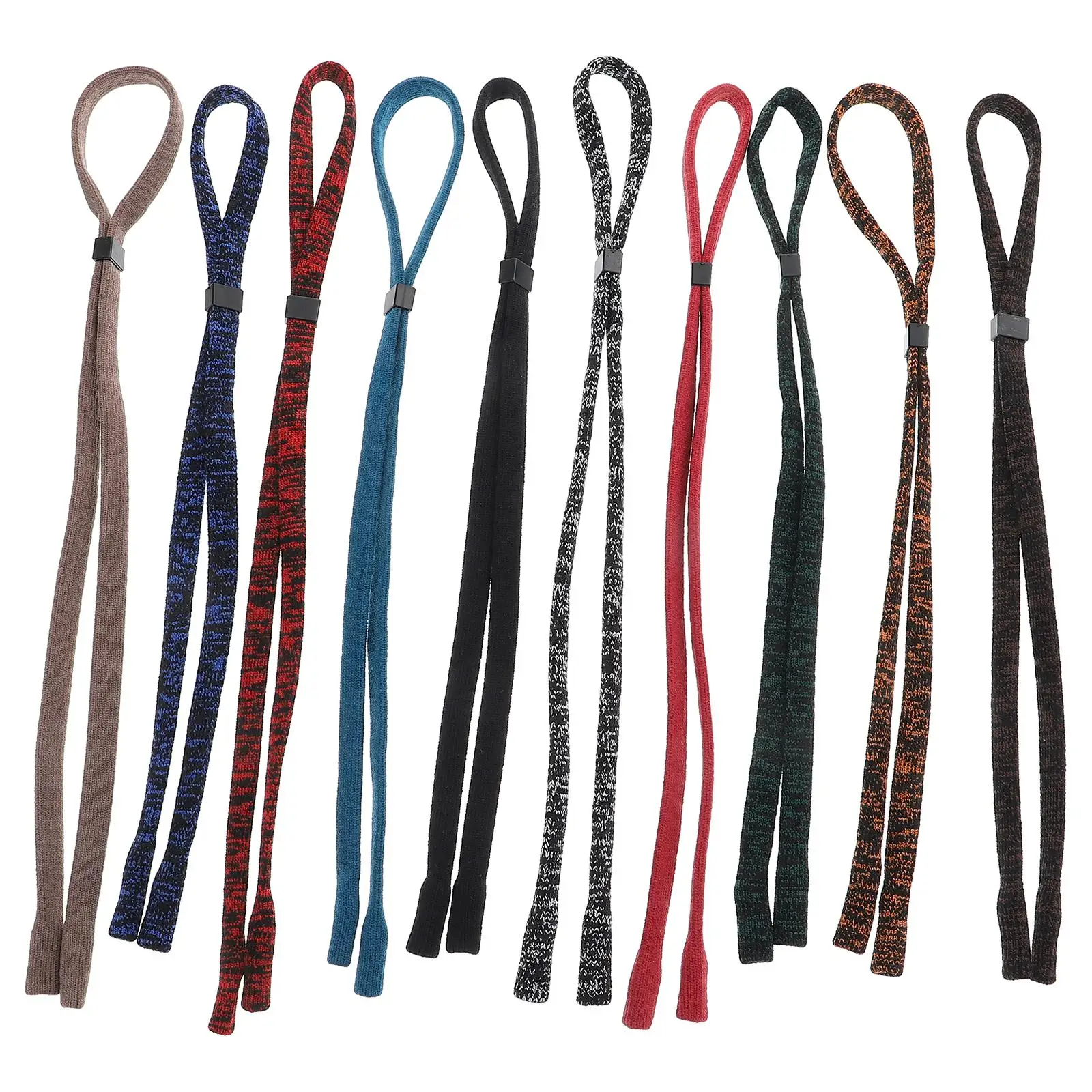 

10 Pcs Glasses Rope Chain String Eyeglasses Strap Lanyards Safety Sunglasses Necklace Durable Elastic Fiber Nylon PP Material