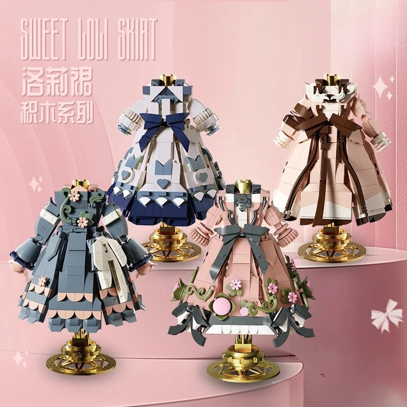 

Kawaii Lolita Series of Building Blocks Assembled Small Particles of Toys Educational Model Ornaments Christmas Gift