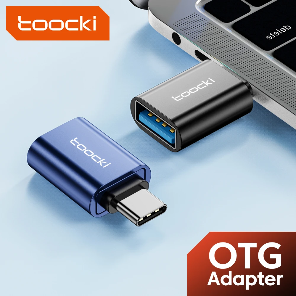 

Toocki Type C to USB2.0 OTG Adapter USB3.0 Male To Type C Female Converter For Macbook Samsung S20 Micro USBC Data OTG Connector