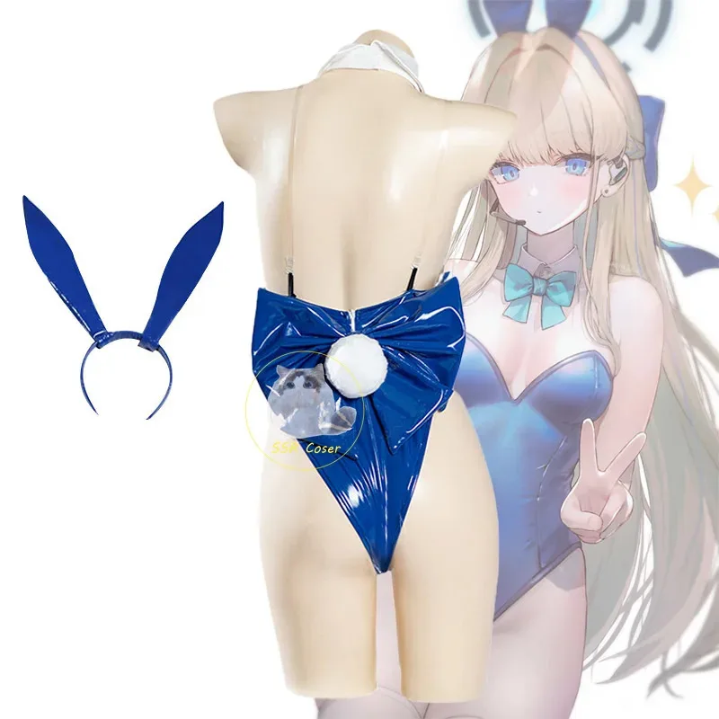 Anime Blue Archive Asuma Toki Cosplay Costume Sexy Bunny Uniform Full Set Jumpsyit Halloween Party Role Play Clothing6;d'3,h'7.b
