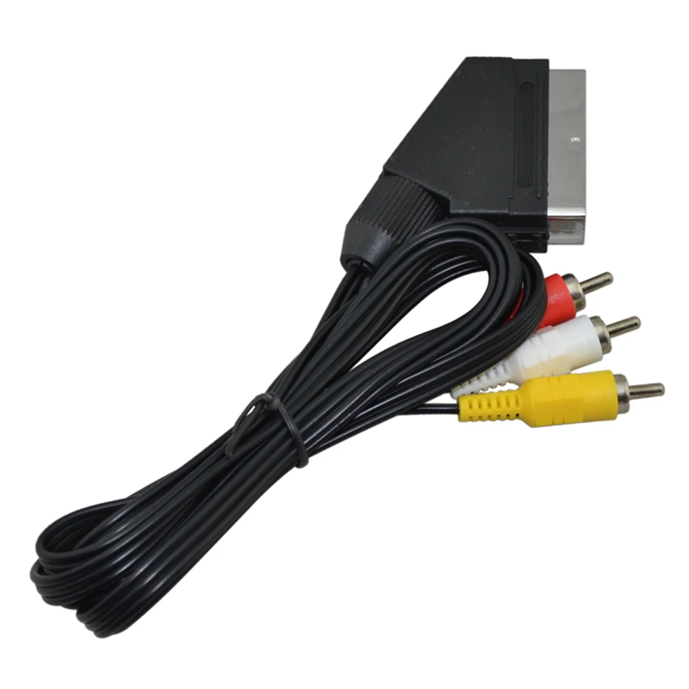 Scart Cable To 3 RCA AV TV Video for NES Console game Controller Gaming Accessories