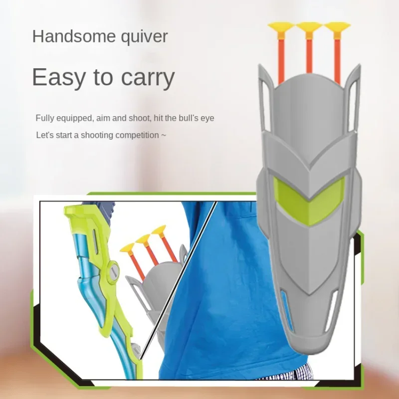 2PC Set Bambini Tiro con l'arco Giocattoli Luci Arco Freccia Balestra Sport all'aria aperta Ventosa Bersaglio Casa Morbida Frecce Ragazzo Tiro Giocattolo Gioco