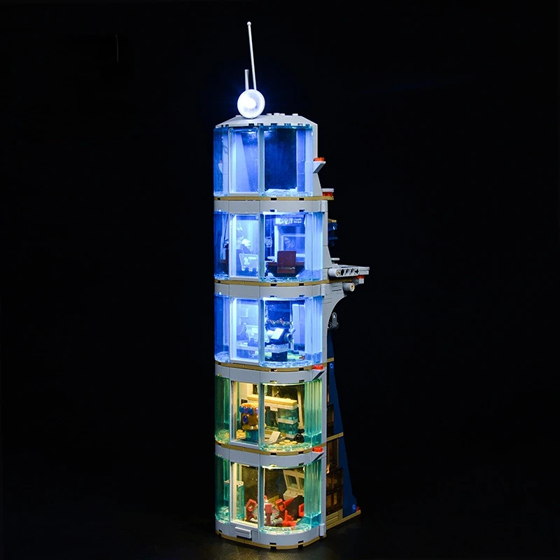 No Bricks Led Light Kit for Avengers Tower Battle 76166