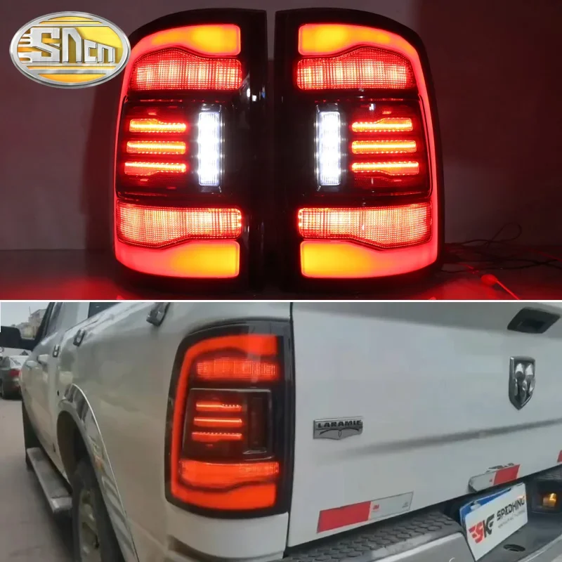 Rear Running Light + Brake + Reverse + Turn Signal Car LED Taillight Tail Light For Dodge RAM 1500 2009-2018 RAM 2500 2014-2018