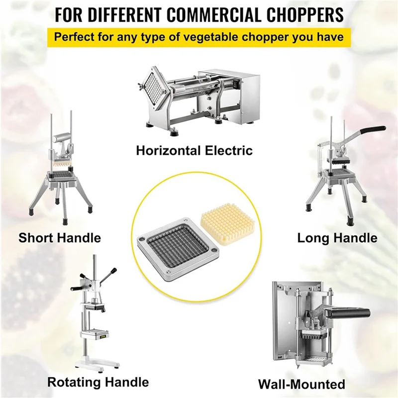 

Replacement French Fry Cutter Blade, 1/4Inch Chopper Blade With Stainless Steel Blade And Pusher Block, Chopper Dicer-Best Selli