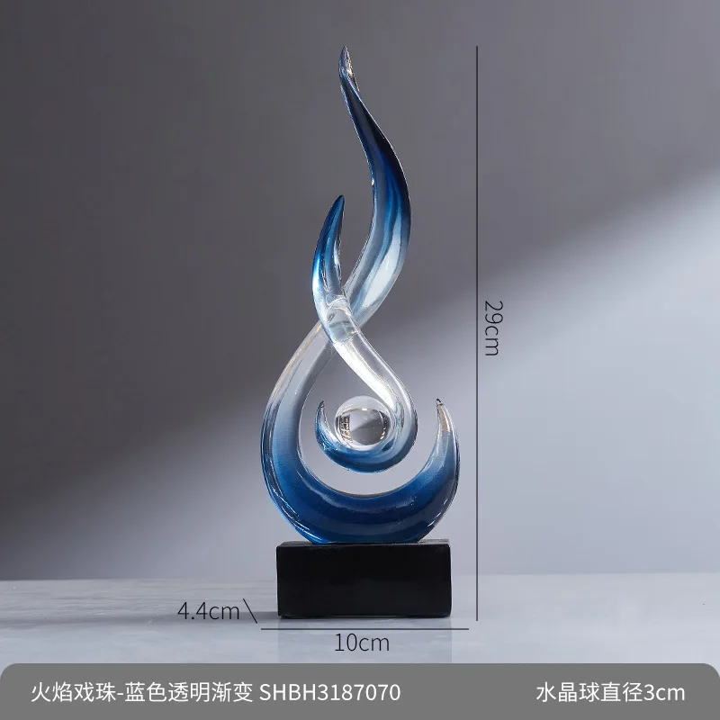Zml decorative ornament - high-end living room tv cabinet office - auspicious & prosperous abstract art - premium quality