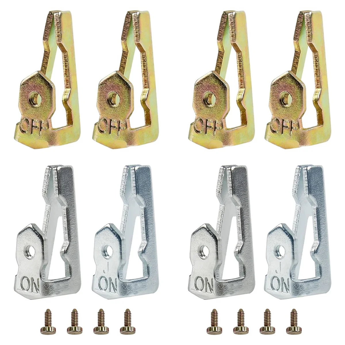 ABLG 156T1978A Time Switch Trippers Replacement for Intermati Fit T100 Series Timer 2 Pack (4 on / 4 Off / 8 Screws)