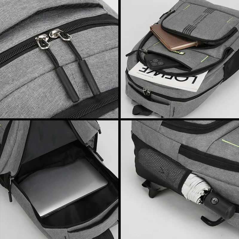 Men's Backpack New Business Commuter Backpack Lightweight Multi-Pocket Leisure Travel Backpack