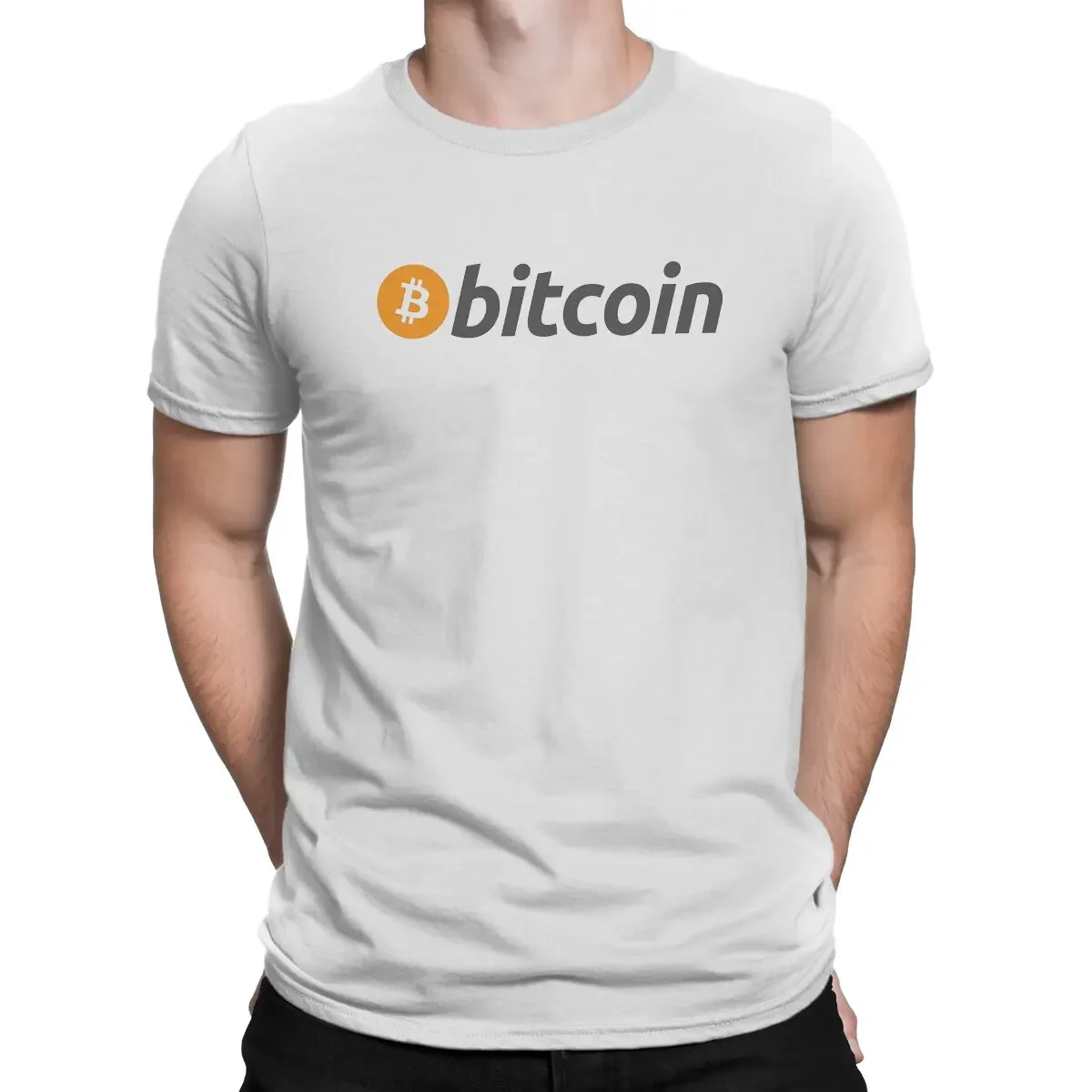 2024 Classic Bitcoin Cryptocurrency Meme T Shirt Punk O-Neck TShirt Polyester Clothing