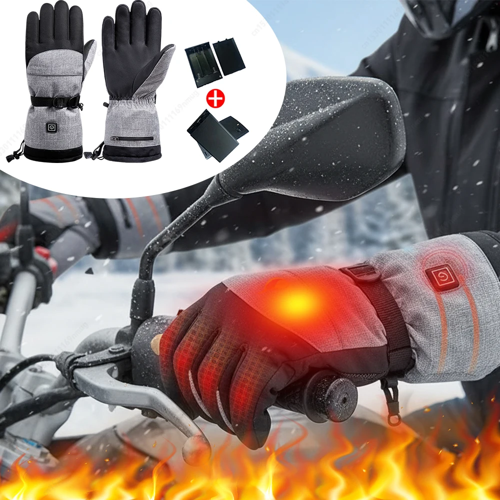 

1Pair Hand Warmer Thermal Electric 5000mAh Battery Waterproof Anti-Slip Rechargeable for Outdoor Climbing Hiking Skiing Cycling