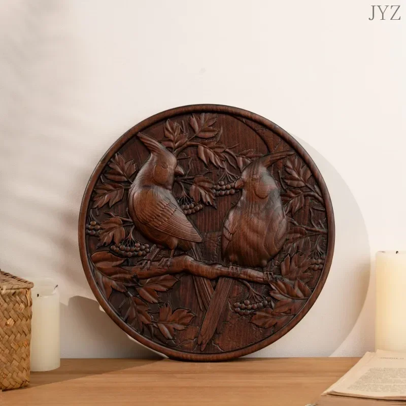 

Wooden Birds Crafts Cardinal Ornaments Souvenir Living Room Home Wall Decor