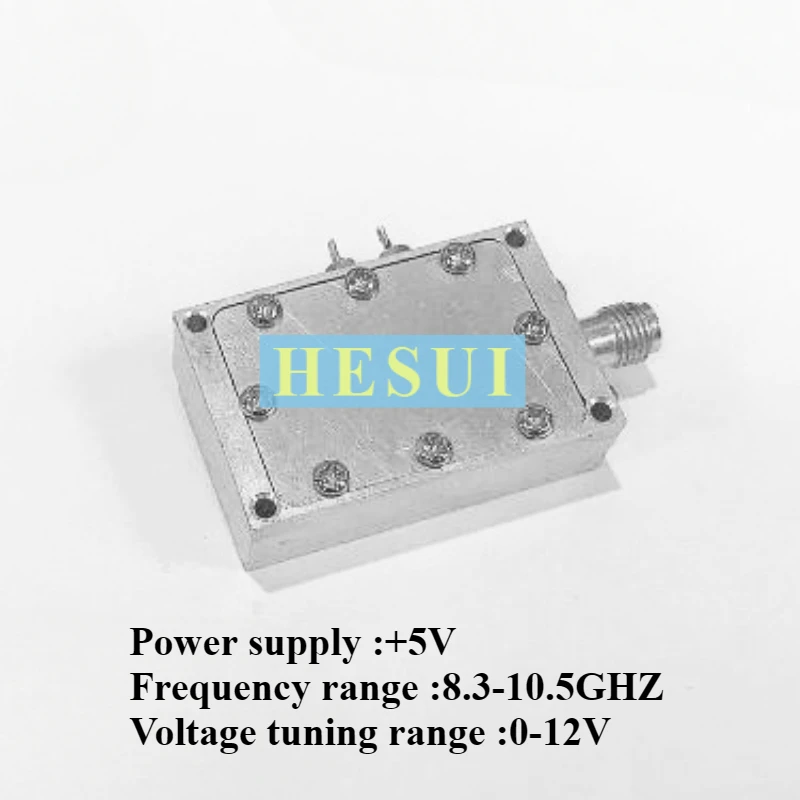 X-band signal source Wideband VCO point frequency  8.3-10.5GHz signal generation adjustable point