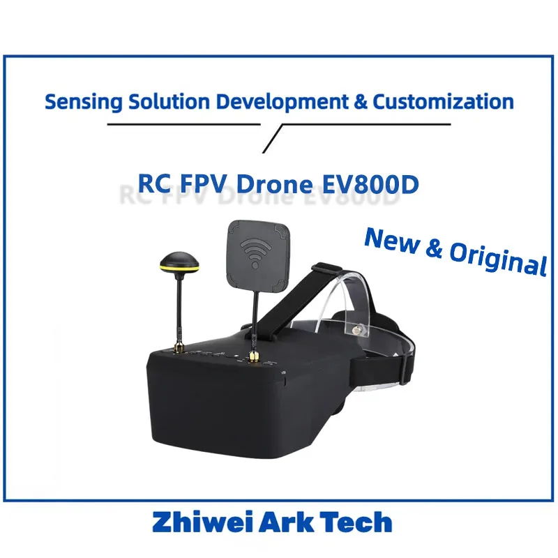 

EV800D 5.8G 40CH FPV Goggles, 5 Inch 800*480 HD Display, Diversity Receiver, Built-in DVR, with Battery for RC Drone
