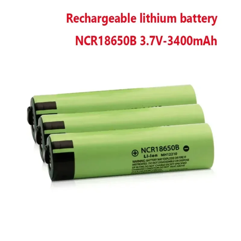 2024 New Original 100% NCR18650B 3.7 V 3400mah 18650 Lithium Rechargeable Battery Welding Nickel Sheet Batteries DIY 12V 24V 36V