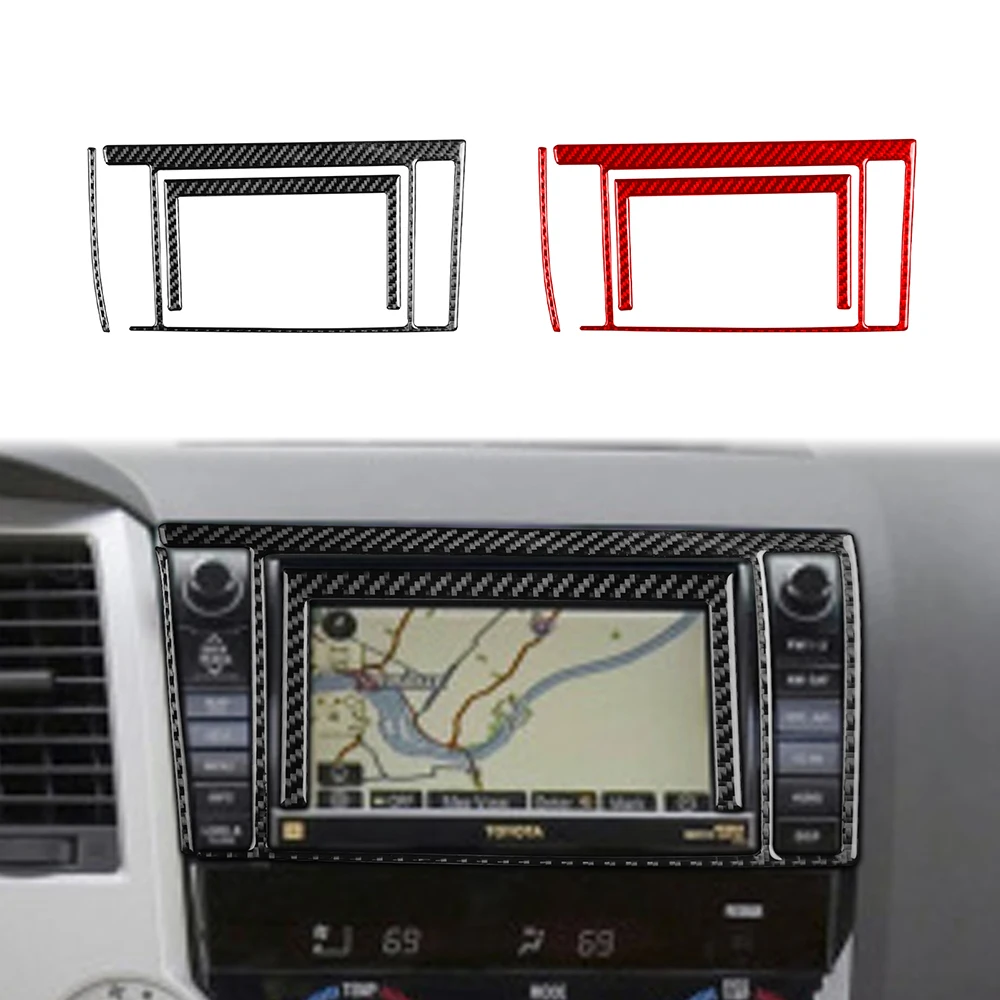 

Suitable For Toyota 2007-2013 Tundra Carbon Fiber Central Control Navigation Radio Panel Car Interior Modification Accessories