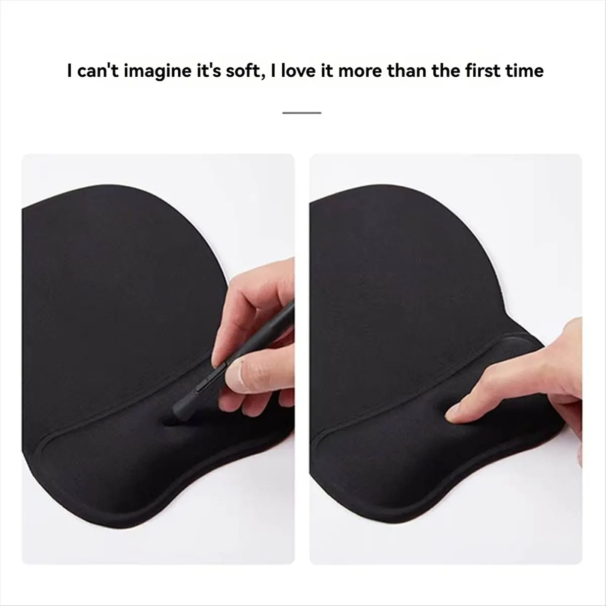 Super Sale Keyboard Mouse Pad Wristband Mouse Pad with Wrist Environmental Protection Mouse Pad for Laptop Notebook Black