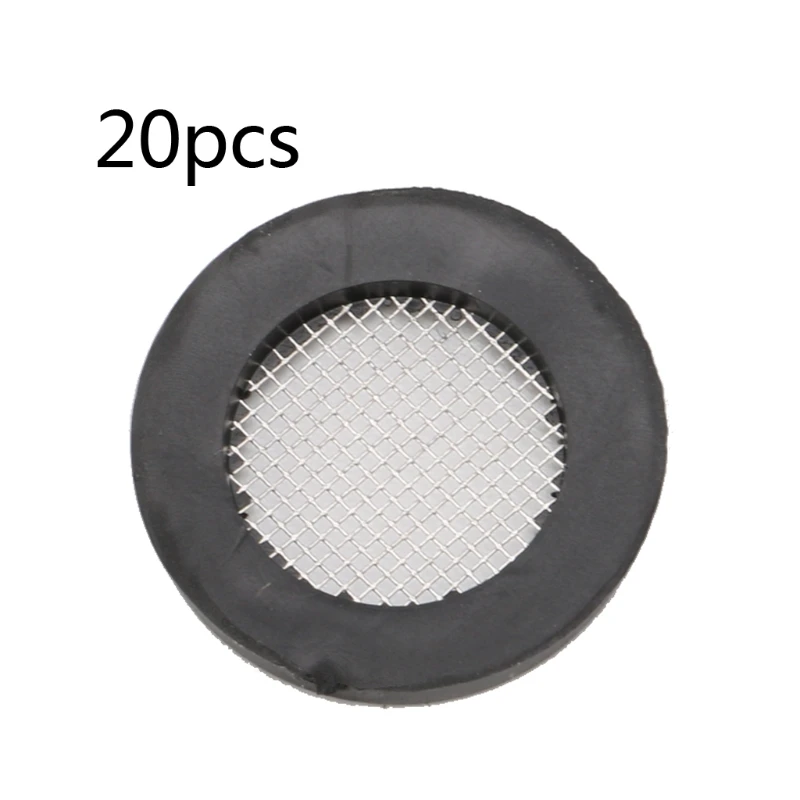 20 pcs Seal O-Ring Hose Gasket Flat Rubber Washer Filter Net Shower for Head Stainless Steel Gasket for Faucet Grommet