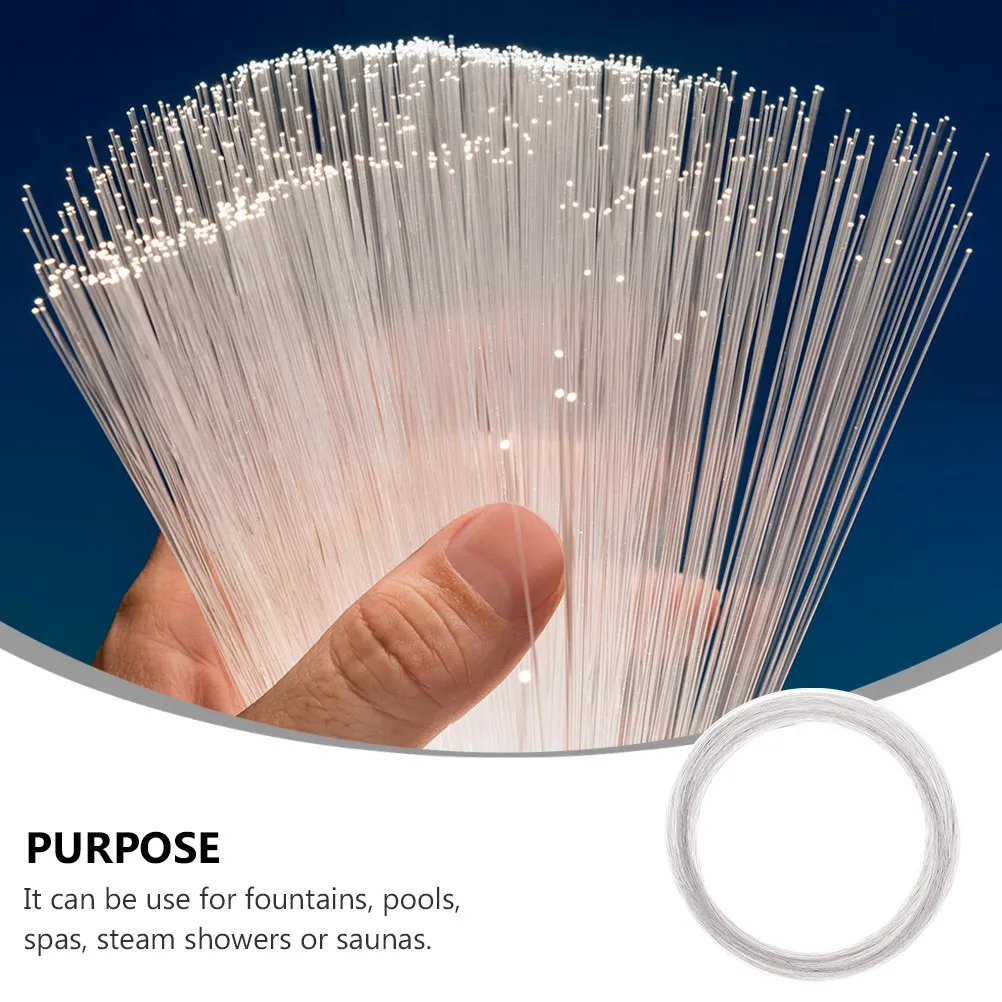 

100M Flexible Tough Pmma Optical Fiber Cable No Electrical Hazard Visible Light Transmission Glow Cable for DIY Decoration