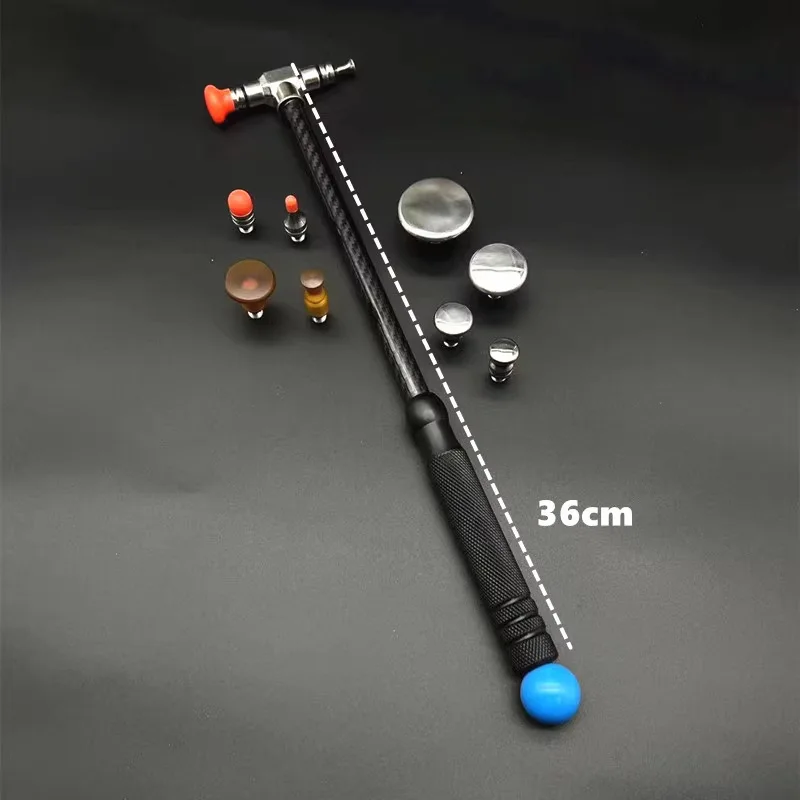 

Auto Dent Repair Tools: Stainless Steel Carbon Fiber Leveling Hammer for Data Restoration and Dent Repair