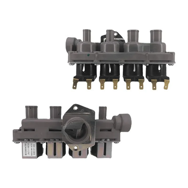 ABGR-válvula de entrada de agua solenoide de cuatro vías para lavadora de tambor Fcf-22-B10/12 accesorios para lavadora