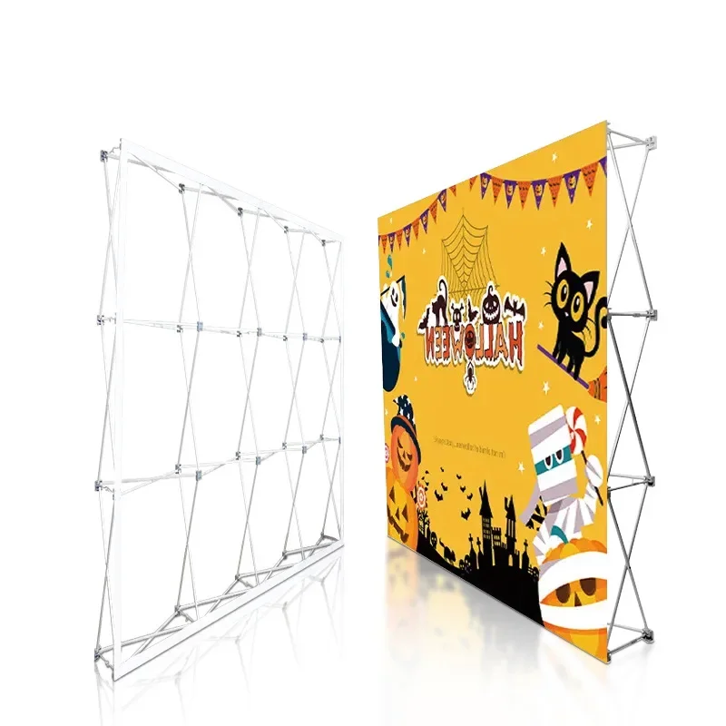 

High GradePortable Aluminium Alloy Flower Folding Stand Wedding Backdrop Stand Advertising Rainproof Display Signature Wall