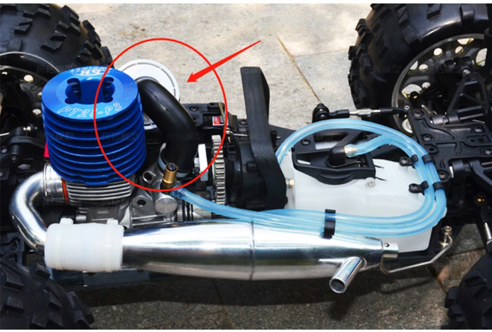 Hoogwaardig luchtfilter voor 1/8 Nitro RC auto vrachtwagen buggy |   Past op Himoto Redcat Exceed HSP |   Vooroliefilter 85747 |   Engine Pro