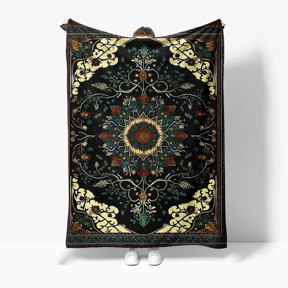 

Vibrant Tropical Leaf Print Sofa Bed Cover Bohemian Bedspread Large Throw Blanket for Couch Bedroom Decor Wall Hanging Gift Idea