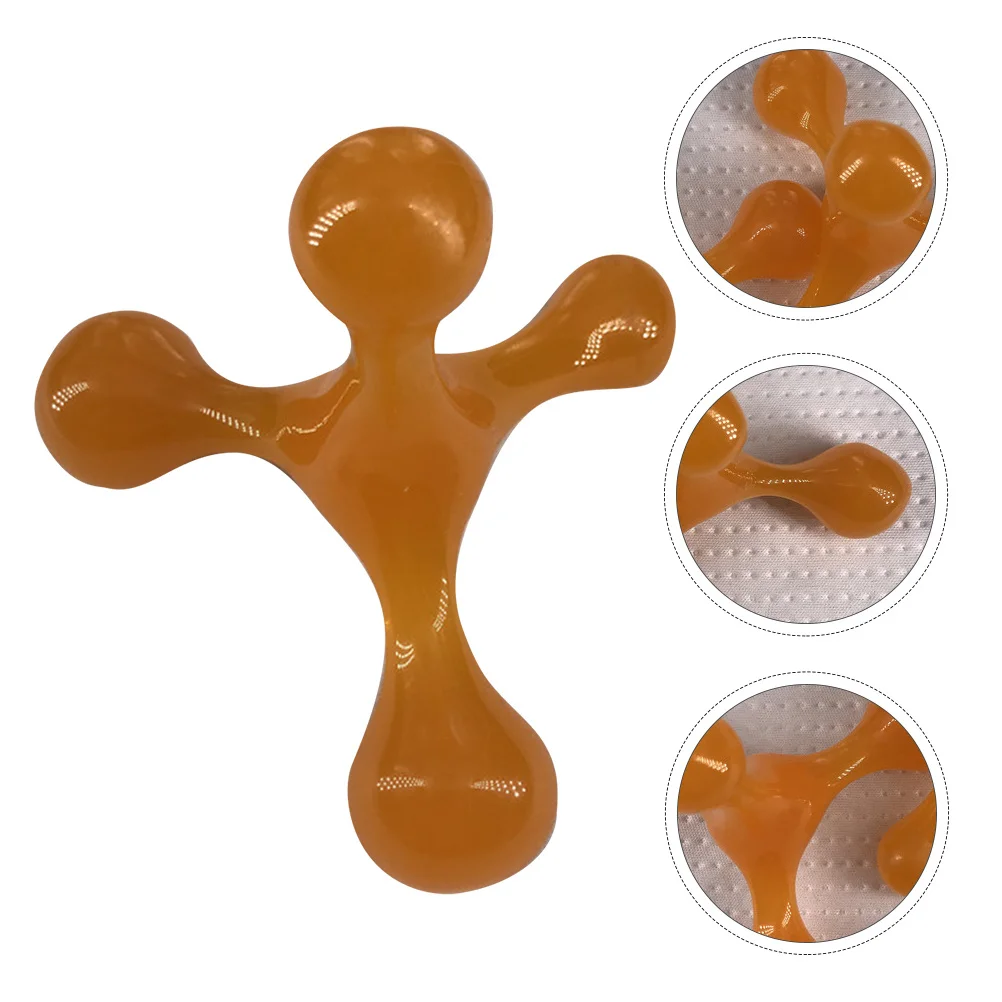 

1Pcs Massager Orange Cervical Massager Lightweight Portable Back Neck Massage Tool Waist Massage Tool