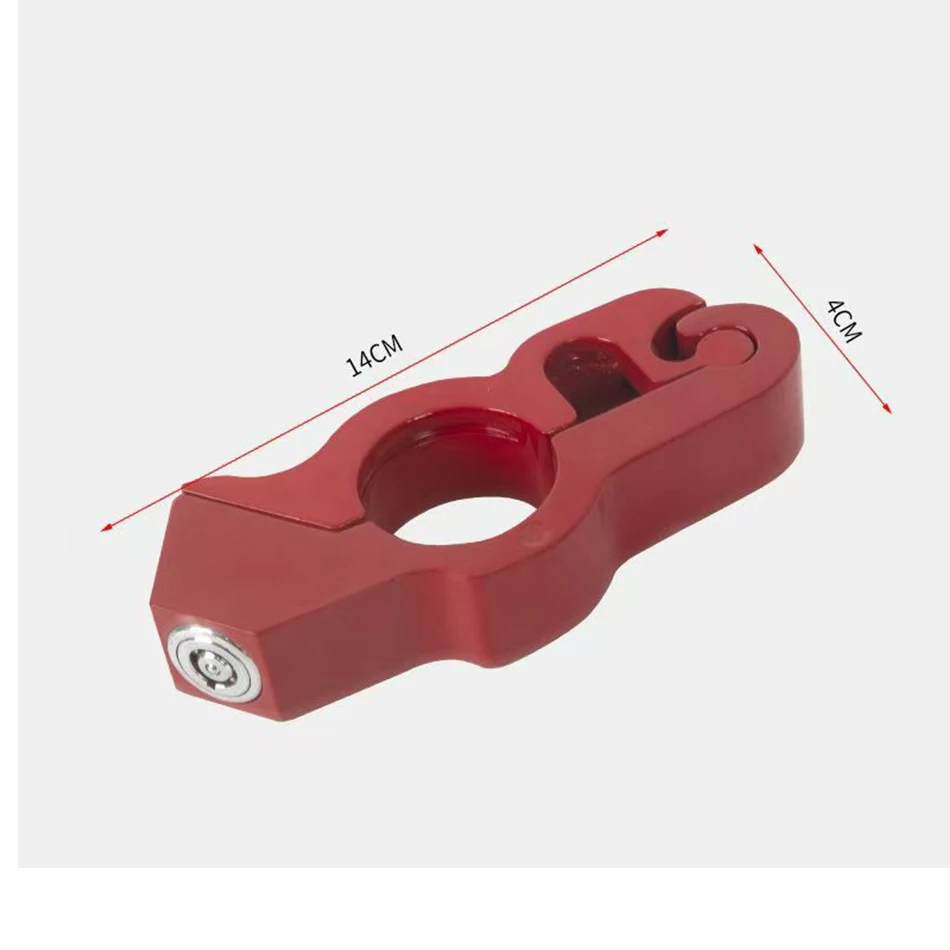 2 chiavi moto manubrio serratura antifurto moto veicolo elettrico serratura in lega di alluminio solido imitazione rubare serrature
