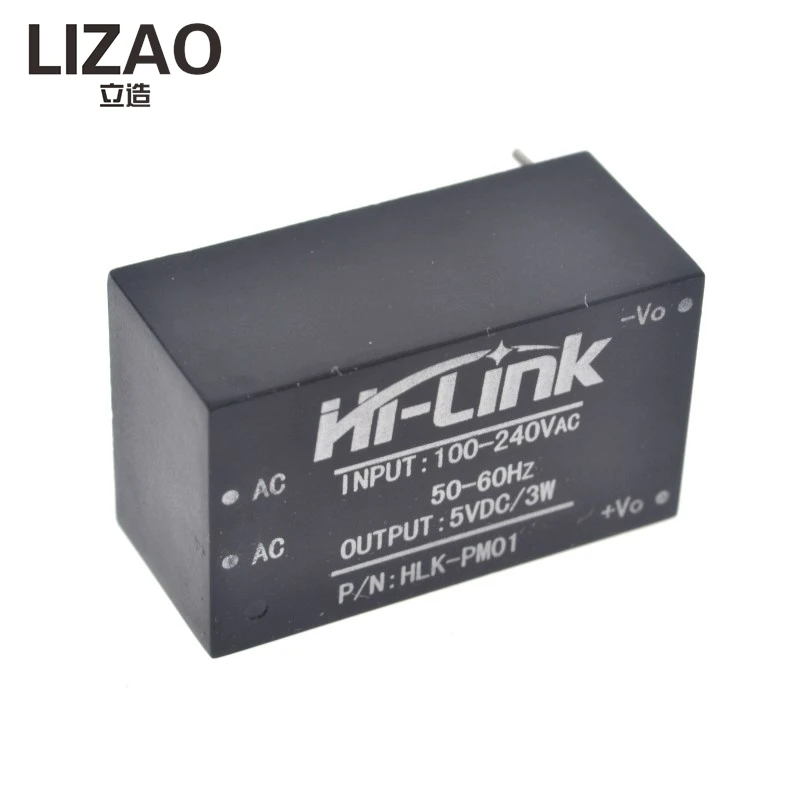 LIZAO Isolated AC-DC Step Down Module HLK-PM01, 220V Input 5V Output Isolated Power Supply Unit for Electronic DIY Project
