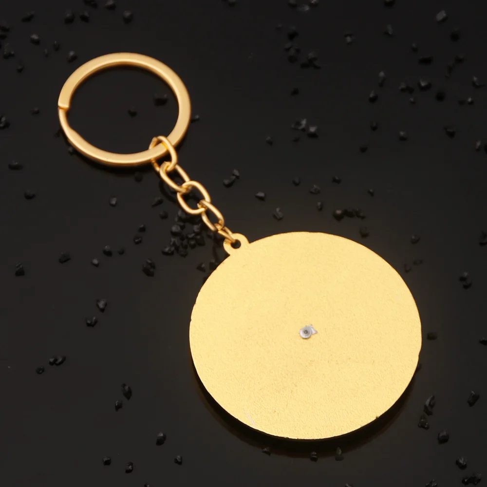 Spinning Color Compass Enamel Keychain Novelty Rotatable Palette Keychains Color Wheel for Car Aesthetic Accessories Gifts