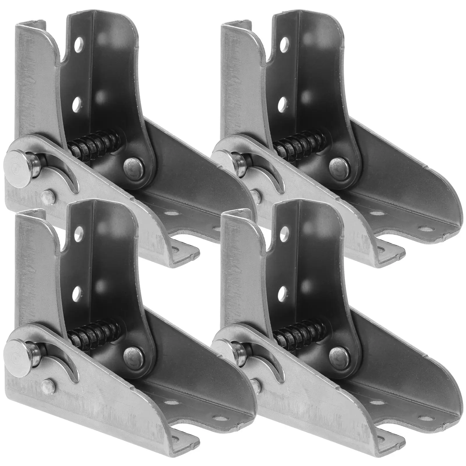 

4Pcs Folding Table Hinge Self Closing Locking Hinge for Furniture Cabinets Drawers Garages Workshops Kitchens Warehouses Easy