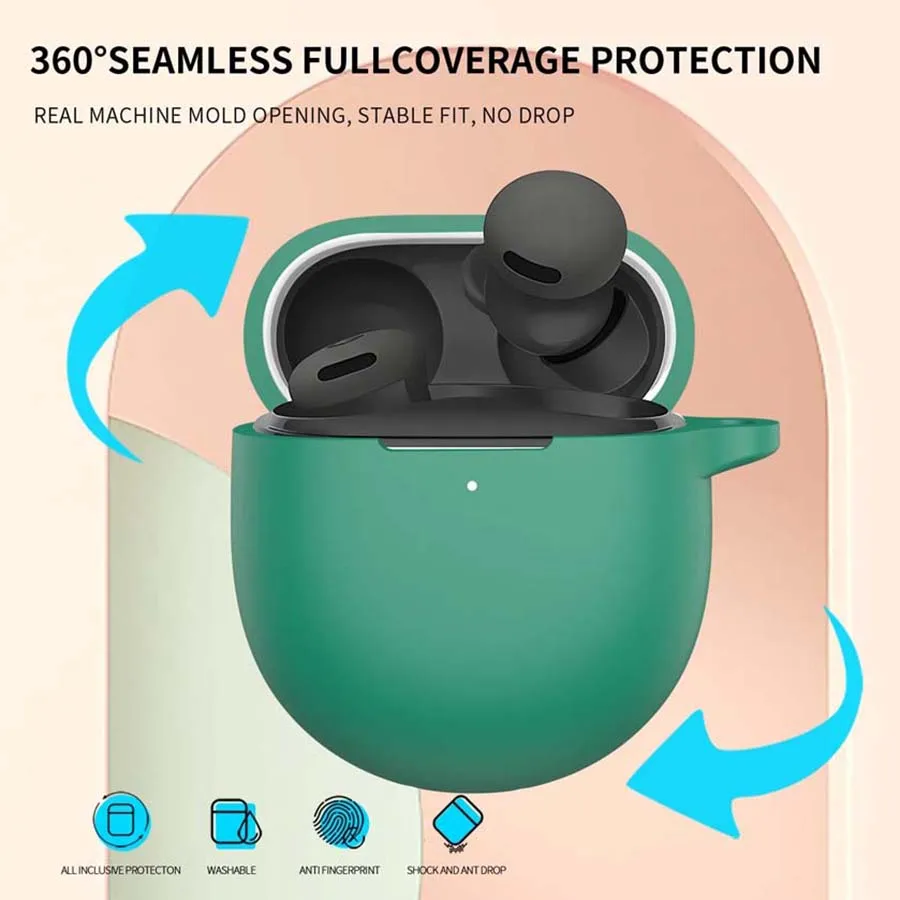 For Google Pixel Buds 2A Case Silicone Protective Sleeve Cover For Pixel Buds 2A Bluetooth Wireless Earphones Protector Accessor