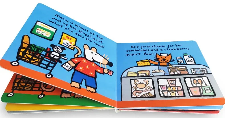 Maisy Goes Shopping, Lucy Cousins,Children's books aged 3 4 5 6, English picture books, 9781536208627