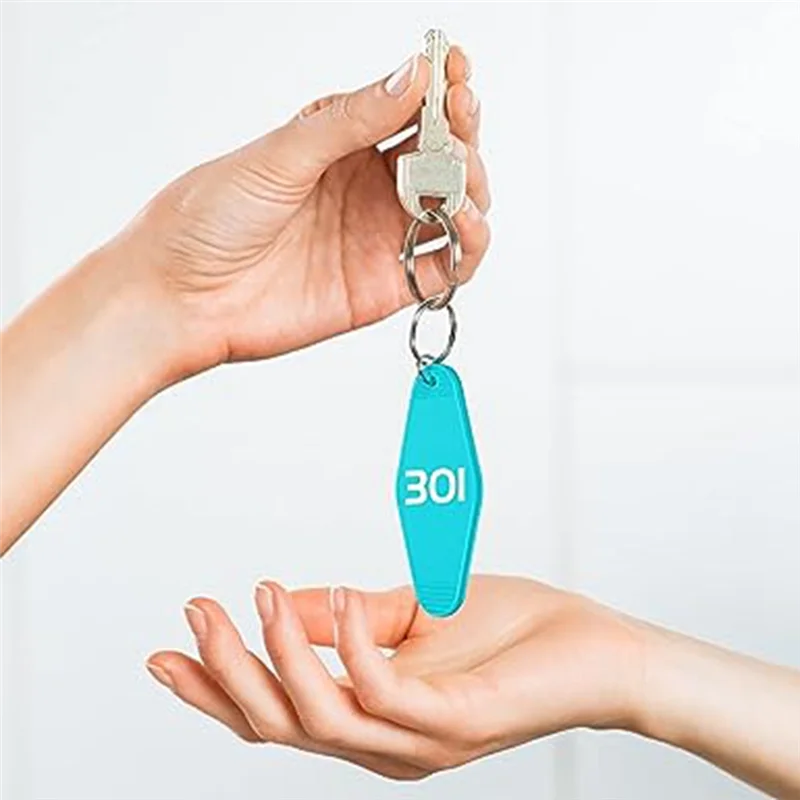 30Pcs Sublimation Keychain Blanks, Blank Hotel Keychains Bulks Rhombus Motel Keychain Blank with Ring for DIY Craft