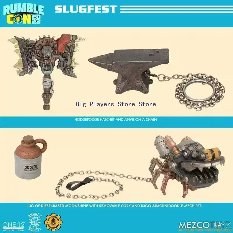 MEZCO 6-inch Articulated Movable Figure Gold Label Limited Original Underground Boxing Champion Slugfest