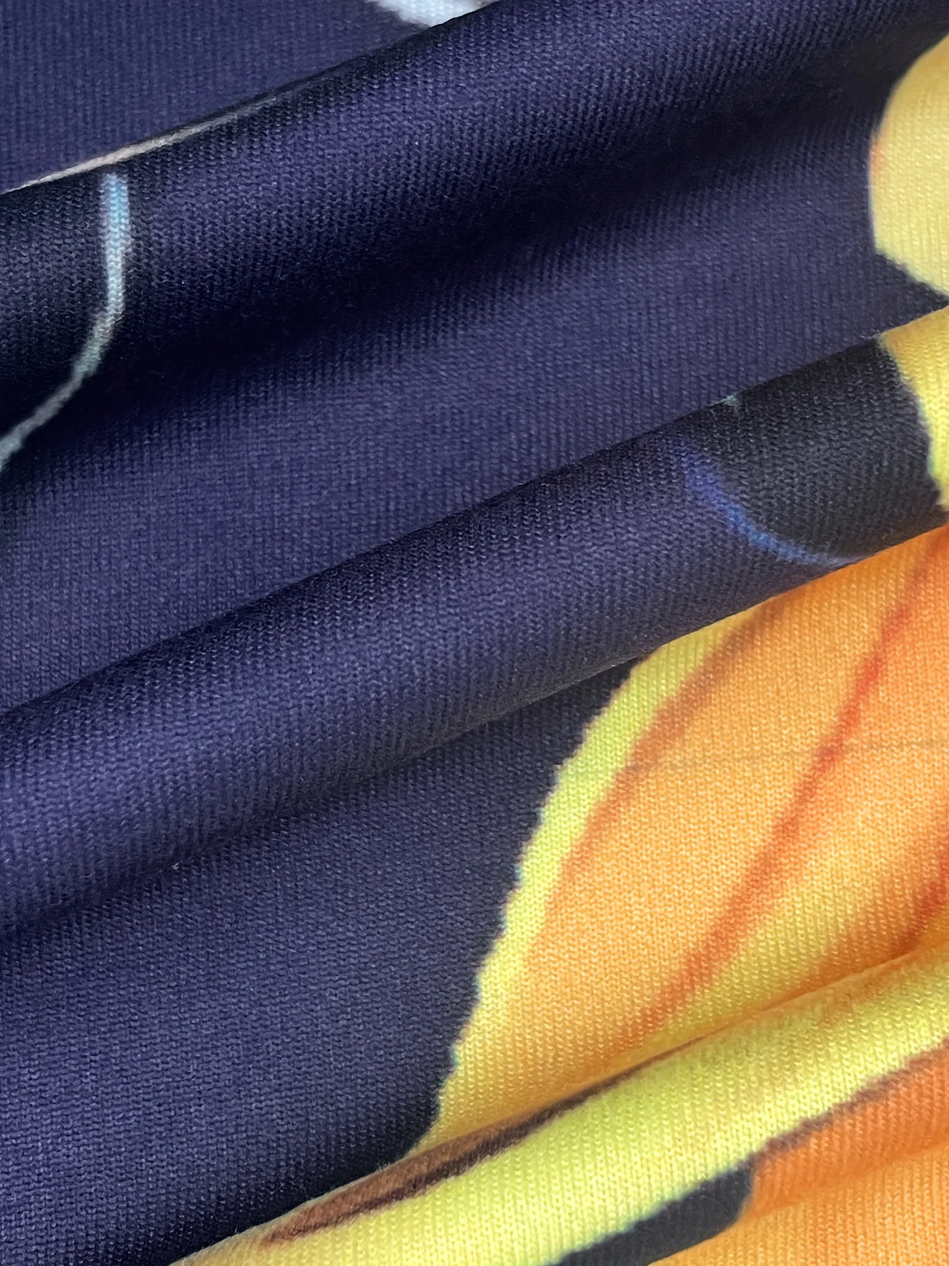 Fashion full body print women's short sleeve dress Creative sunflower print side pocket round neck T-shirt dress